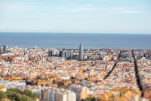 Barcelona city view