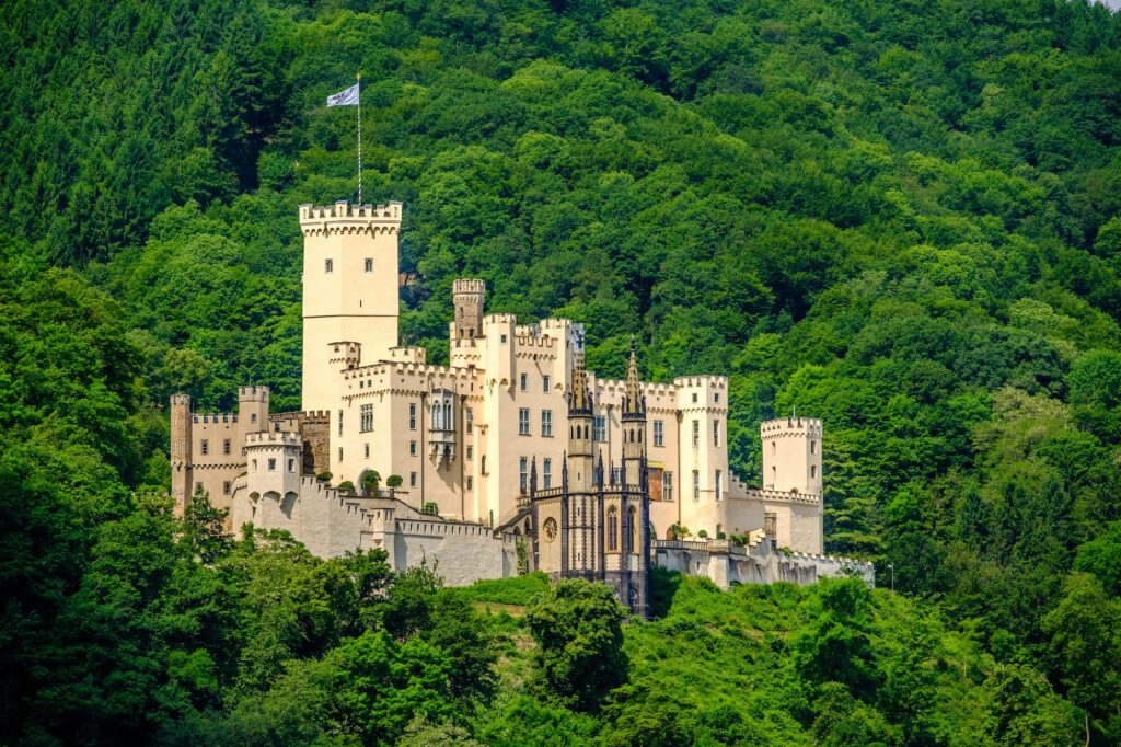 Stolzenfels Castle at Rhine Valley near Koblenz, Germany.